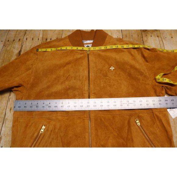 LRG Suede Leather Bomber Jacket Men's Size XL $225 - Picture 8 of 9